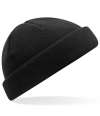 BB43R B43R Beechfield Recycled Mini Fisherman Beanie Black colour image